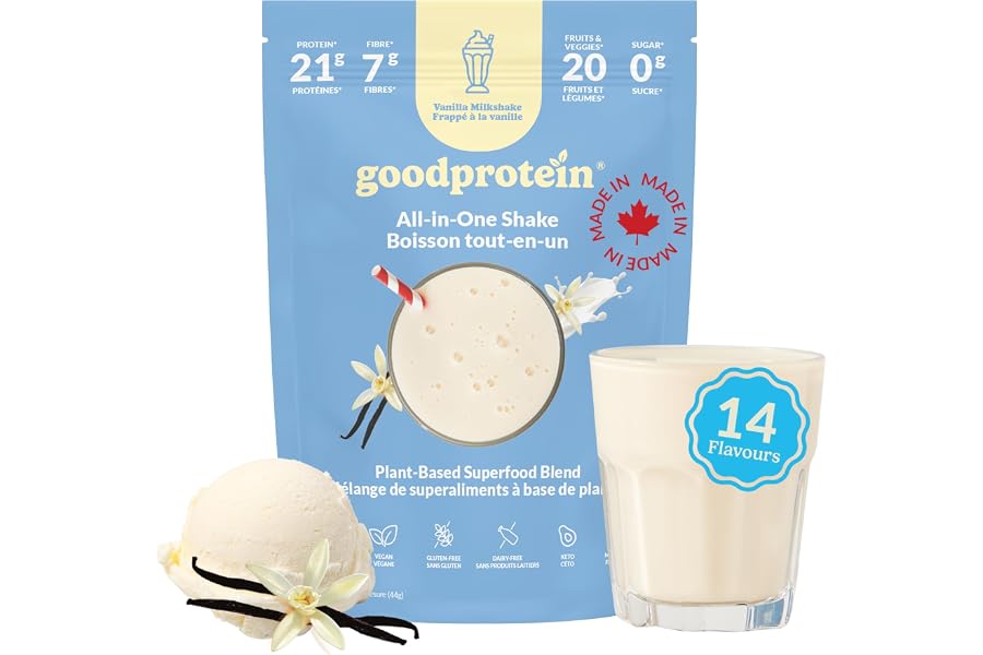 Good Protein Vegan Plant-based Protein Powder 100% Natural, Non-GMO, Dairy-free, Gluten-free, Soy-free, No Added Sugar and No