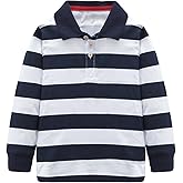 HowJoJo Boys Cotton Long Sleeve T-Shirts Striped Polo Shirts