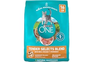 Purina ONE Natural Dry Cat Food, Tender Selects Blend With Real Chicken - 16 Lb. Bag