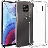 Restoo Moto G Power 2021 Case,Slim Clear Case with 4 [Shock Absorption] Corners Flexible Soft TPU Bumper Protective Cover for