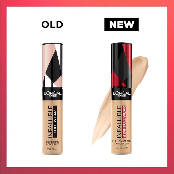 L’OREAL PARIS MAKEUP INFALLIBLE FULL WEAR WATERPROOF MATTE CONCEALER, FULL COVERAGE, IVORY, 0.33 FL. OZ.