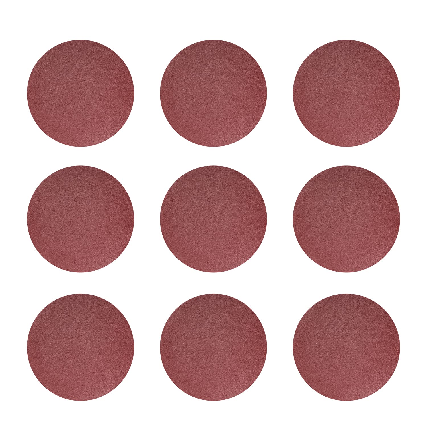 Utoolmart 9 inch Hook and Loop Sanding Disc 120 Grits Flocking Sandpaper Aluminum Oxide Abrasive Circular Sander Sheet for Wood Furniture Grinding Polishing 10pcs