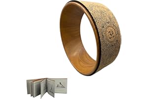 Aozora Yoga Wheel 13" with Most Detailed Book Step by Step Guide on How to Do 30+ Poses,! Perfect for Stretching and Improving Backbends