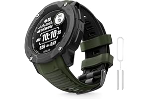 MYSNBKN Compatible with Garmin Instinct 2X Band,Adjustable Soft Silicone Replacement Sport Watch Wristband Strap for Garmin Instinct 2X/Solar/Tactical