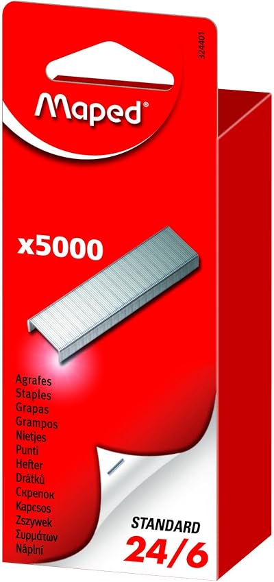 Maped 24/6 Standard Staples 5000 Pack