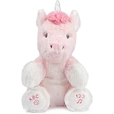 GUND Baby Alora Unicorn 11&rdquo; Animated Plush, Sings ABCs Song and 123 Songs | Musical Sensory Toy Teaches Cause and Effect, Promotes Self-Soothing and Encourages Tactile Play with Soft Plush Fabrics