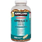 Kirkland Omega-3 Fish Oil 1000mg 300 Softgels