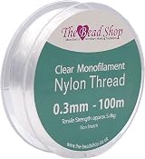 The Bead Shop Clear Nylon Thread 0.3mm 100m Strong Invisible String view 1
