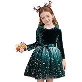 Nileafes Girl Knee-Length Dress Kids Long Sleeve Lace Casual Dresses