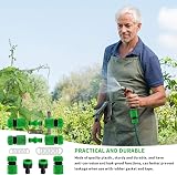 YAAVAAW 10Pcs Garden Hose Tap Connector Kit 1/2in 3/4in 2-in-1 Quick Connect view 6