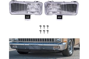 1409KMT C10 Turn Signal Park Lights Front Compatible with 1981-1982 Chevy GMC PU Blazer Jimmy (Set of 2)