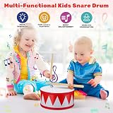 Beavorty Snare Drum 8 inch with Strap & 2 Drumsticks for Kids view 5