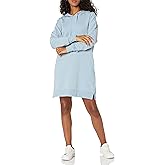 The Drop womens Iona Long-sleeve Hooded Mini Sweatshirt Dress
