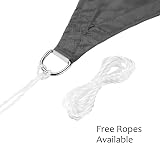 swift Sun Shade Sail 2m x 3m Water-Resistant PES Polyester Grey view 6