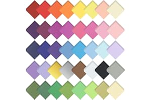 Jyongmer 8000PCS 1 Inch Tissue Paper Squares, 40 Assorted Colored Tissue Paper for Crafts Art Rainbow Tissue Papers for Arts Craft DIY, Birthday Party Festival Tissue, Scrunch Project