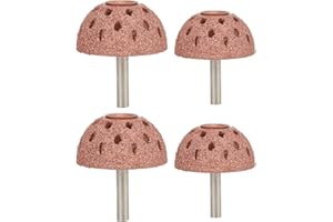 ViaGasaFamido 2PCs Tungsten Steel Buffing Wheels of Different Sizes, Tungsten Steel Bowl Type Tire Repair Grinding Head Rotary Tools with 6mm Shank