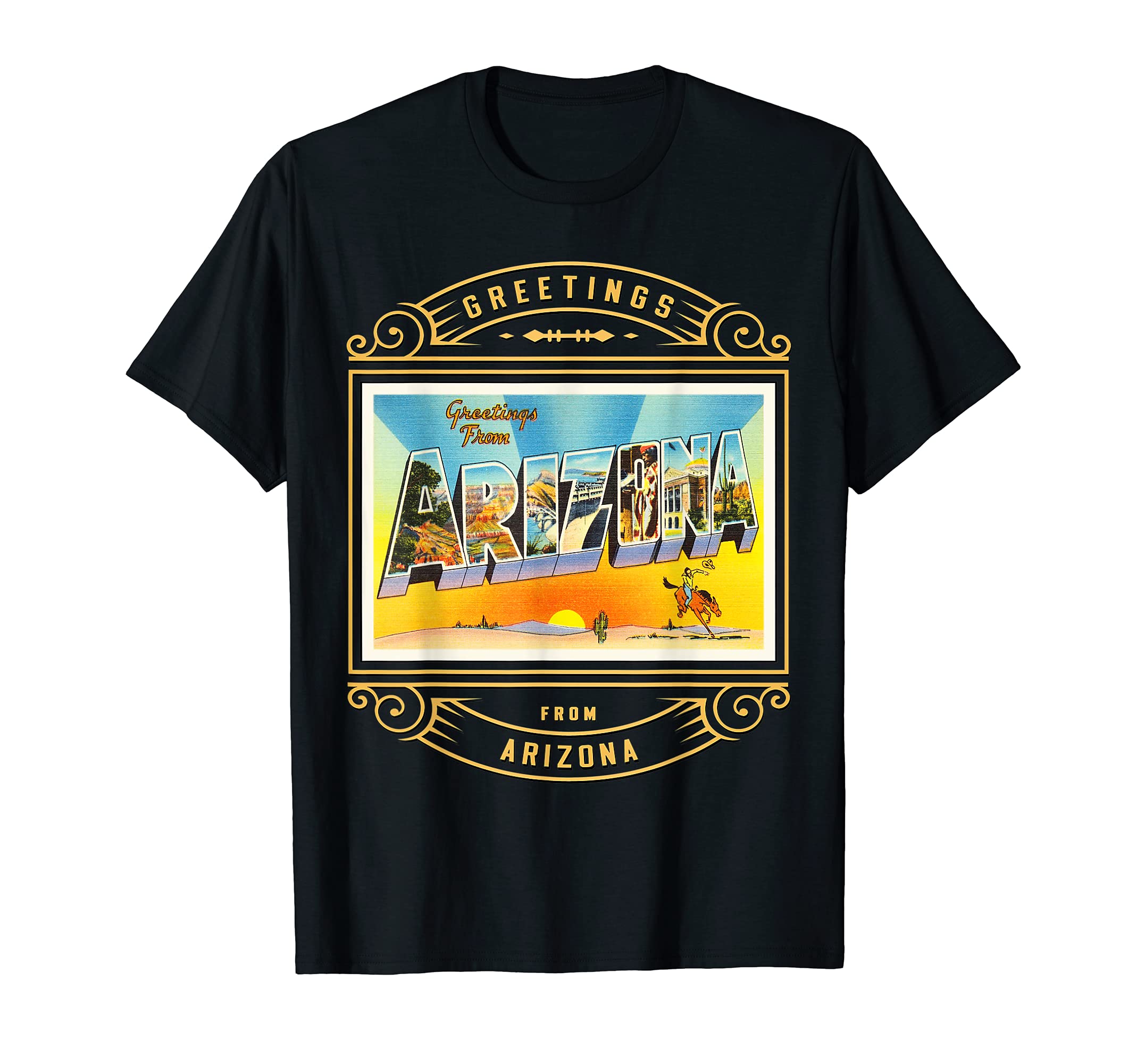 State of Arizona AZ Large Letter Travel Postcard 1 T-Shirt