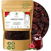 Jamaica (Hibiscus) Dried Flowers – 4 oz Loose Leaf Herbal Tea – Whole Petals & Flowers – Authentic Mexican Agua Fresca Ingredient – 100% Natural, Non-GMO, No Sugar, Caffeine-Free, Antioxidant-Rich – by BexpertsUSA