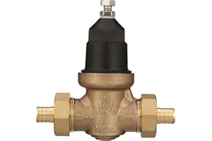 Zurn Wilkins 34-NR3XLDUPEX 3/4" NR3XL Pressure Reducing Valve with Double Union PEX Crimp Tailpiece Connection