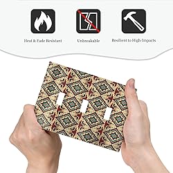 Wpshijia Light Switch Cover Boho Abstract Geometric