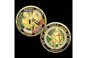 WOERDA Put on The Whole Armor of God Challenge Coin - Antique Gold