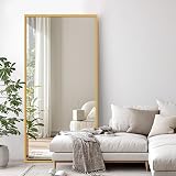Beauty4U Full Length Mirror 194x94cm Aluminum Frame Free Standing Hanging view 8