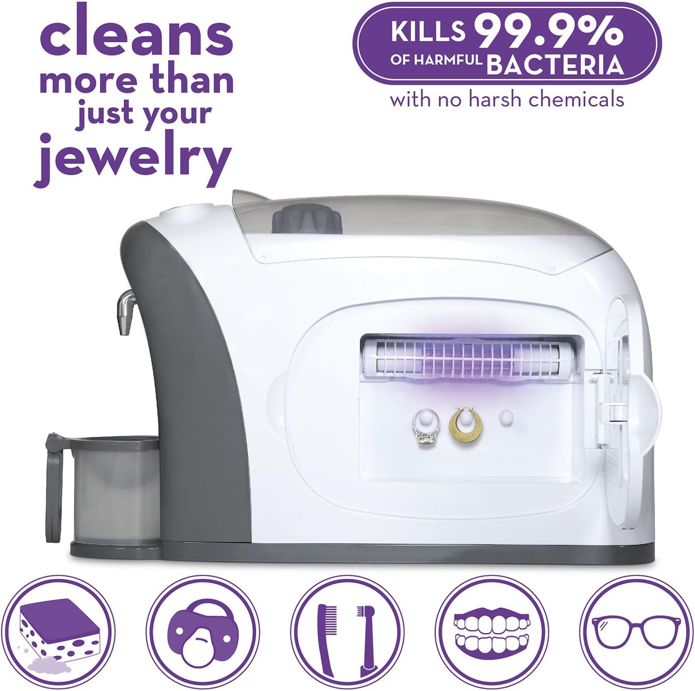 Sienna TrioShine 3 in 1 Ultrasonic Jewelry Cleaner Machine (SJC1601