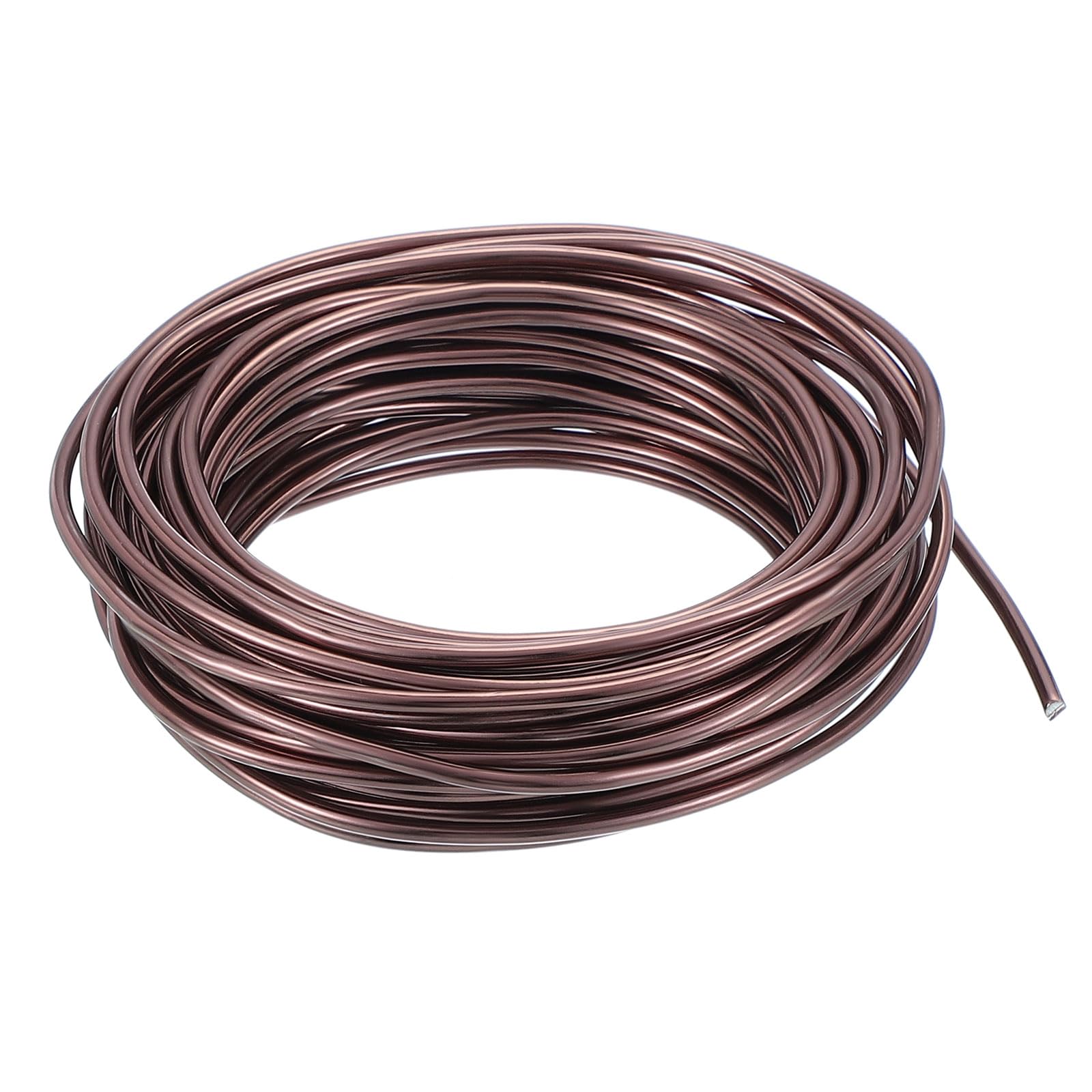 PATIKIL 3.0mm Bonsai Training Wire, 1 Roll Floral Wire Stems Anodized Aluminum Tree Wire 32.8 Feet Total for Gardening Branch Fixing, Brown