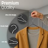 KEPLIN 20X Premium Rubber Coated Metal Hangers Heavy Duty view 5