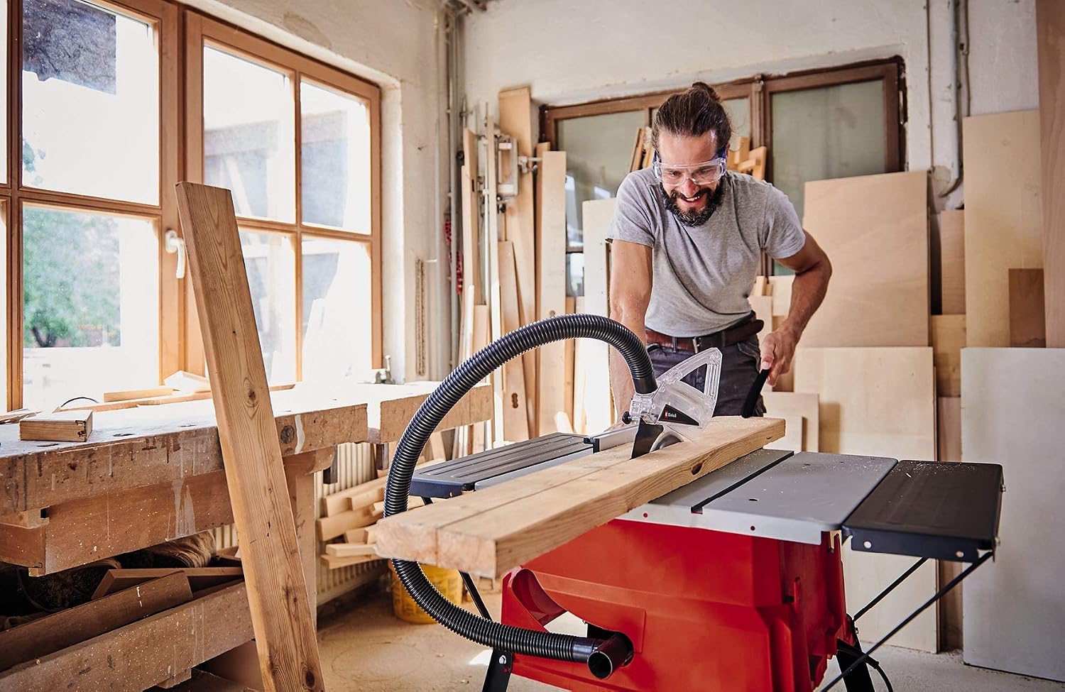 Einhell Table Saw with Stand 2000W, Saw Blade with Height/Angle Adjustment Facility, Parallel Stop, Angle Stop +/- 60° - Image 3