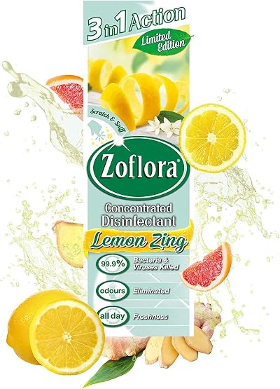 Zoflora Lemon Zing Concentrated Disinfectant Liquid 250 ml Pet Safe