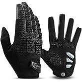 ROCKBROS Winter Cycling Gloves Winter Bike Gloves with Full Finger Windproof Anti-Slip Thermal Gloves for Cycling,Biking,Running Blue