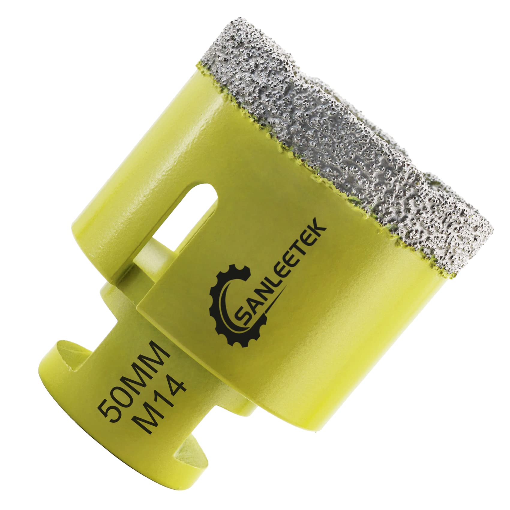 Diamond Tile Drill Bits 50mm SANLEETEK Vacuum Brazed Diamond Hole Saw for Ceramic Porcelain Marble Granite M14 Thread