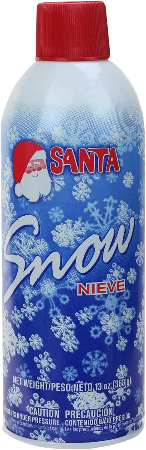 Artificial Snow - Santa Winter White Christmas Snow Spray - 13 Ounces