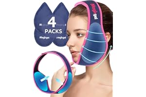 Magic Gel Wisdom Teeth Face Ice Pack - Reusable Hot & Cold Compress for Face Jaw Chin TMJ - Adjustable Compression - Head Ice