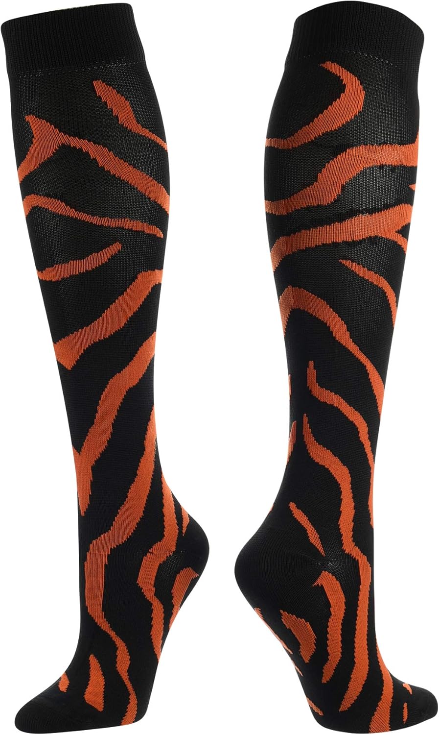 TCK Sports Krazisox Zebra Stripe Socks: Clothing