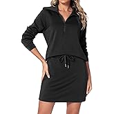 Casly Lamiit Women's 2 Piece Skirt Sets Athletic Tennis Skorts Tracksuit Half Zip Long Sleeve Sweatshirt Casual Outfits