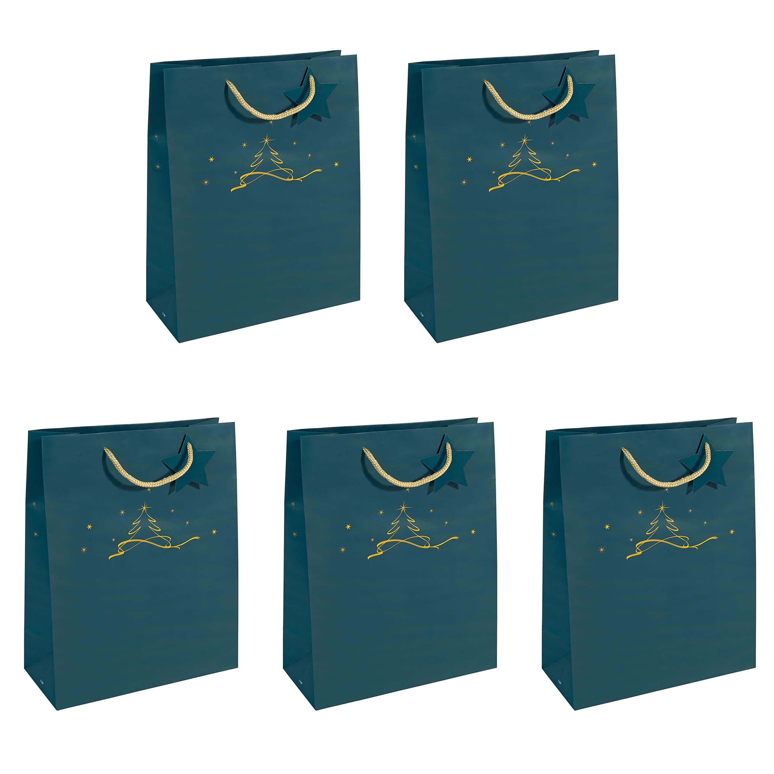 SIGEL GT034 Gift bag large, petrol Blue, 26 x 33 cm