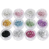 2880 Strasssteine SS12, 3 Mm – Runde Glitzersteine Für Nageldesign, Basteln & Deko