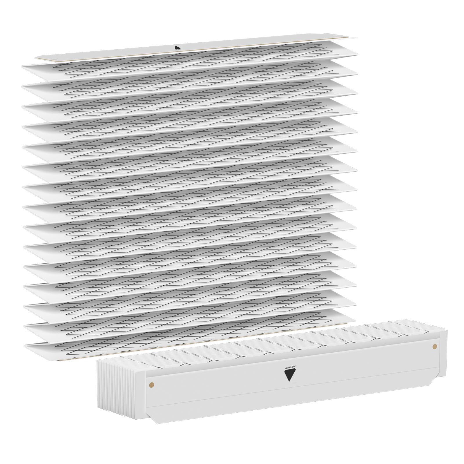 Photo 1 of *Dirty* BAYFTFREXM2 FLR06232 Perfect Fit 5‘’ Expandable Air Filter Media Compatible with American Standard and Trane FLR06232 BAYFTFR14M2, BAYFTFR17M2, BAYFTFR21M2, BAYFTFR24M2, 25'' x 5" MERV 13, 2-Pack