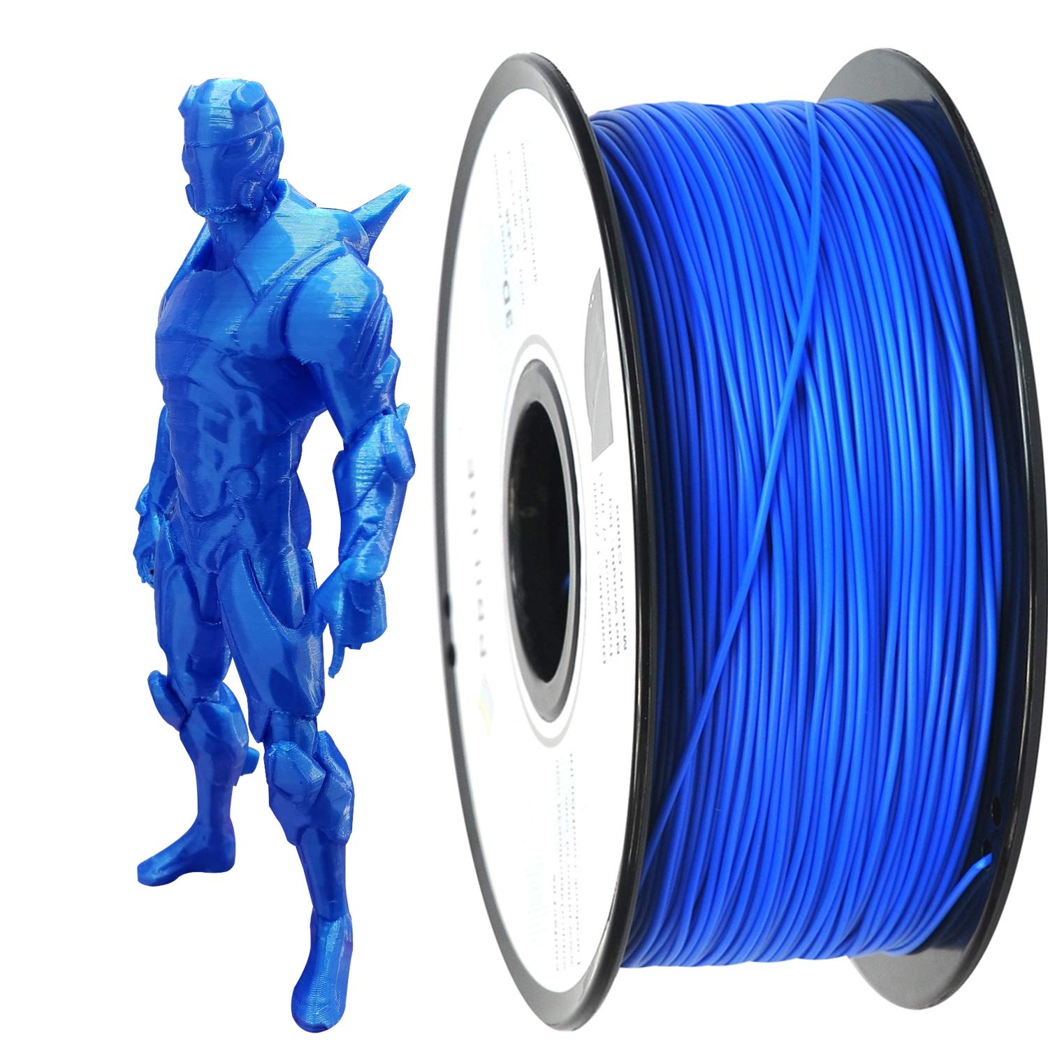 PRILINE PLA-1KG 1.75 3D Printer Filament, Dimensional Accuracy +/- 0.03 mm, 1kg Spool, 1.75 mm, Blue (Pantone Code:299C)