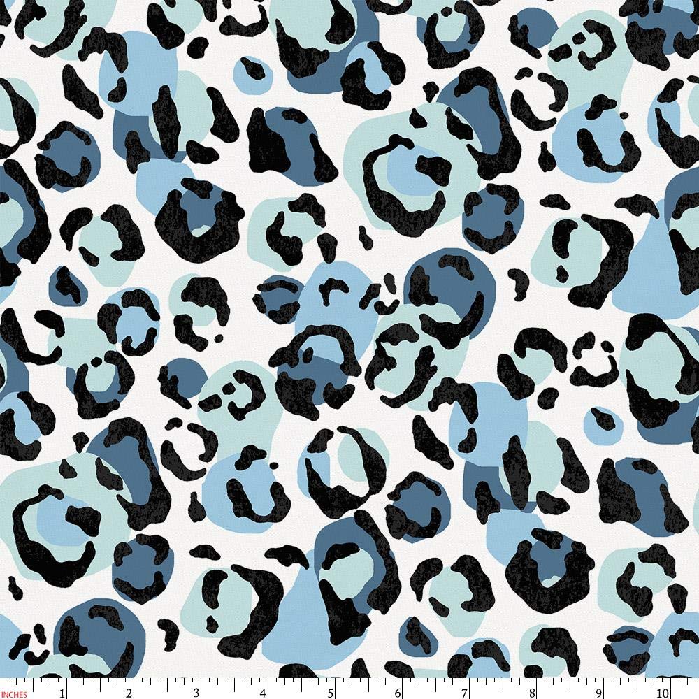 leopard print denim fabric
