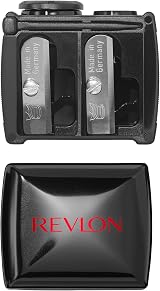 Revlon Universal Makeup Pencil Sharpener for Eyeliner Lip Liner Wooden Plastic view 2
