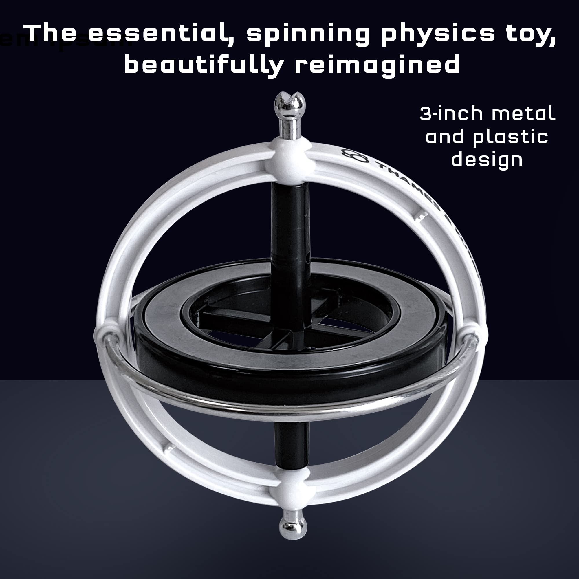 Thames & Kosmos Gyroscope | Perfectly Balanced & Precision Tested | Essential STEM Tool | Classic Scientific Device | Experiments in Physics, Forces & Gravity | Nostalgic Spinning Science Toy