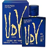 Ulric De Varens Wild Eau De Toilette for Men - Young, Energetic, and Confident- Bold and Fearless Notes of Rosemary, Elemi, Patchouli, and Sandalwood-Make an Unforgettable Impression - 3.4 Fl Oz
