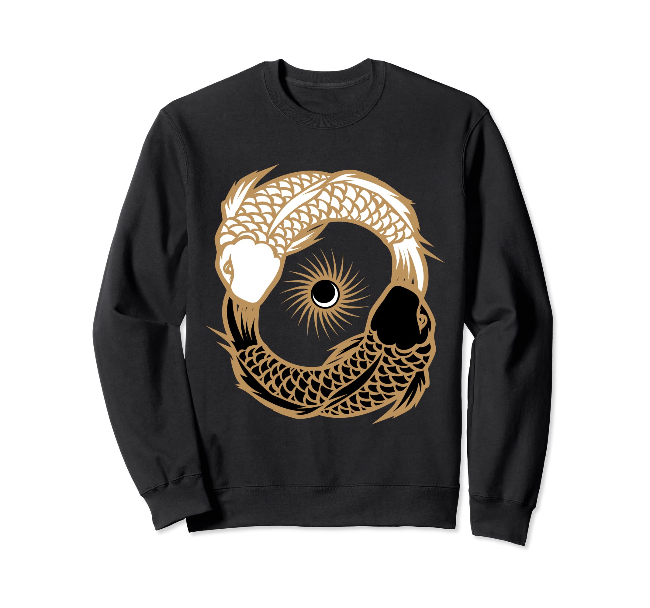 Yin Yang Tai Chi Japanese Koi Fish Zen Carp Pond Japan Art Sweatshirt