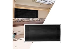 RVSURVE RV Blinds for Camper Window 50" W x 24" L, RV Window Shades, Camper RV Pleated Shades, RV Privacy Blinds for Motor Coach RV Camper Travel Trailer Motorhome Solar Shade