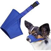 Parts Express Dog, Soft Anti-Biting Barking Chewing, Breathable Waterproof Adjustable for Small Medium Dogs,Blue (S)