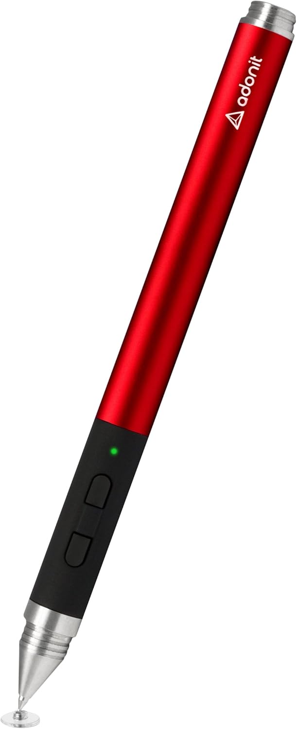 Adonit Jot Touch 4 Bluetooth Pressure Sensitive Stylus for iPad, iPad