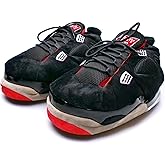 FLUFFYFUN Plush Sneaker Slippers for Men, Women & Kids (3 sizes, M/L/XL 6.5-13)